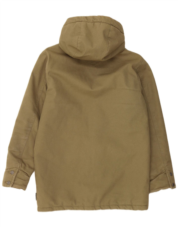 DC Parkajakke med hætte til mænd UK 36 Small Khaki Cotton