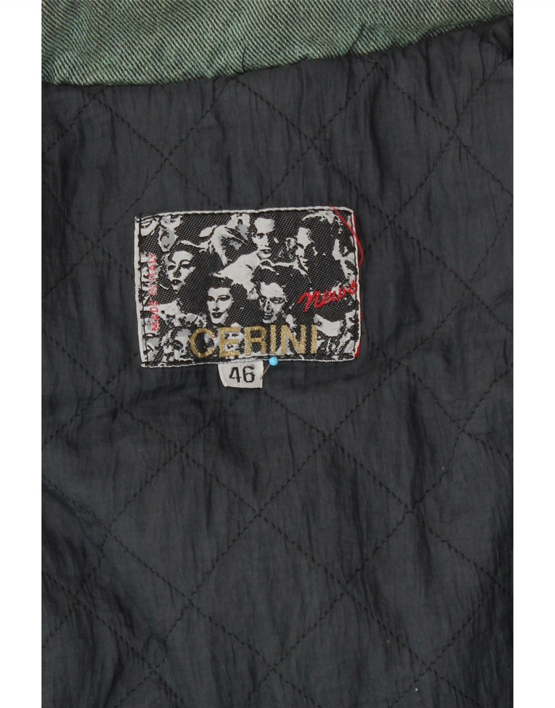 Ernestina Cerini Dame Hættevindjakke IT 46 Stor Grøn 90'erne