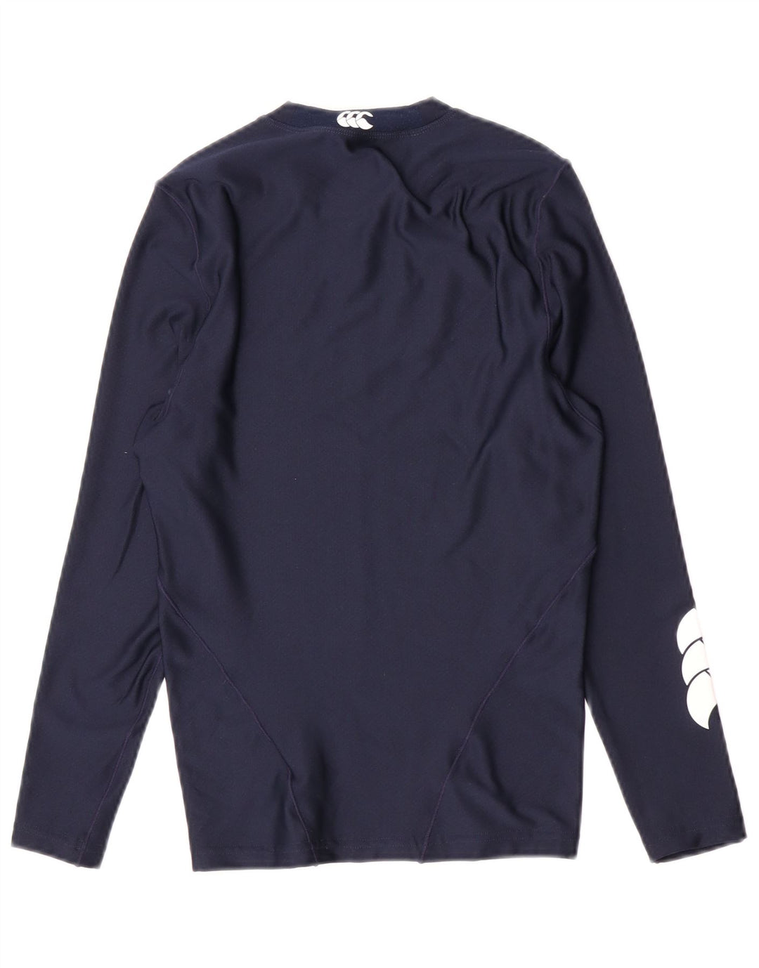 Canterbury Dame Grafisk Top Langærmet UK 10 Small Navy Blue Polyester