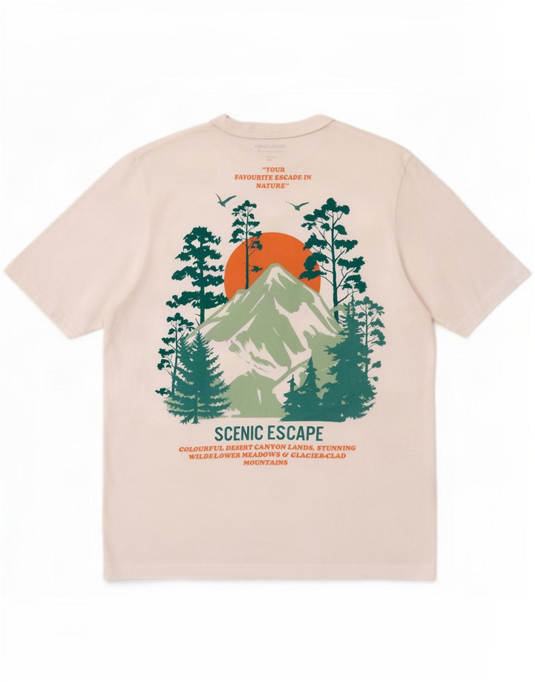 Jack & Jones Herre grafisk T-shirt Top Medium Hvid Bomuld