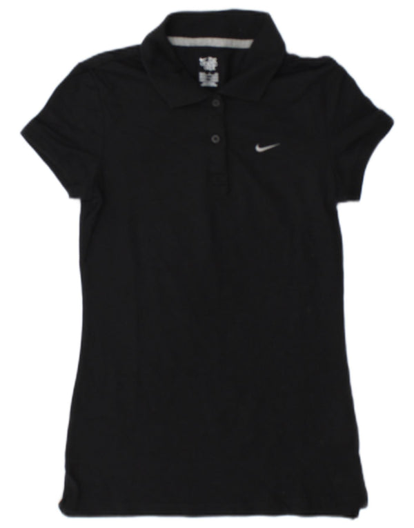 Nike Womens Polo Shirt UK 8/10 Small Black