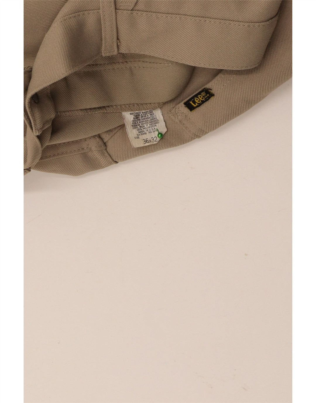 LEE Straight Casual Bukser til mænd W36 L26 Beige Polyester