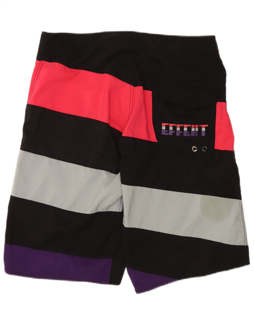 EFFEKT Herre grafiske badeshorts Stor flerfarvet stribet bomuld