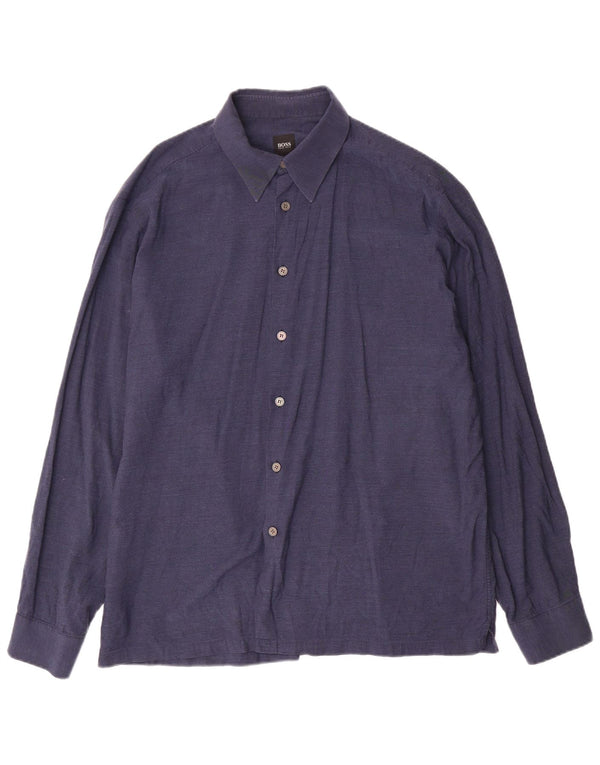 Hugo Boss herreskjorte XL marineblå