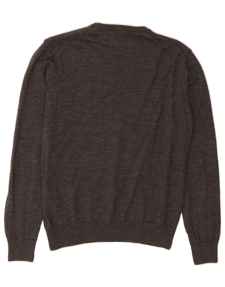 ZARA Mens Crew Neck Jumper Sweater Large Grey Wool Vintage Zara and Second-Hand Zara from Messina Hembry 