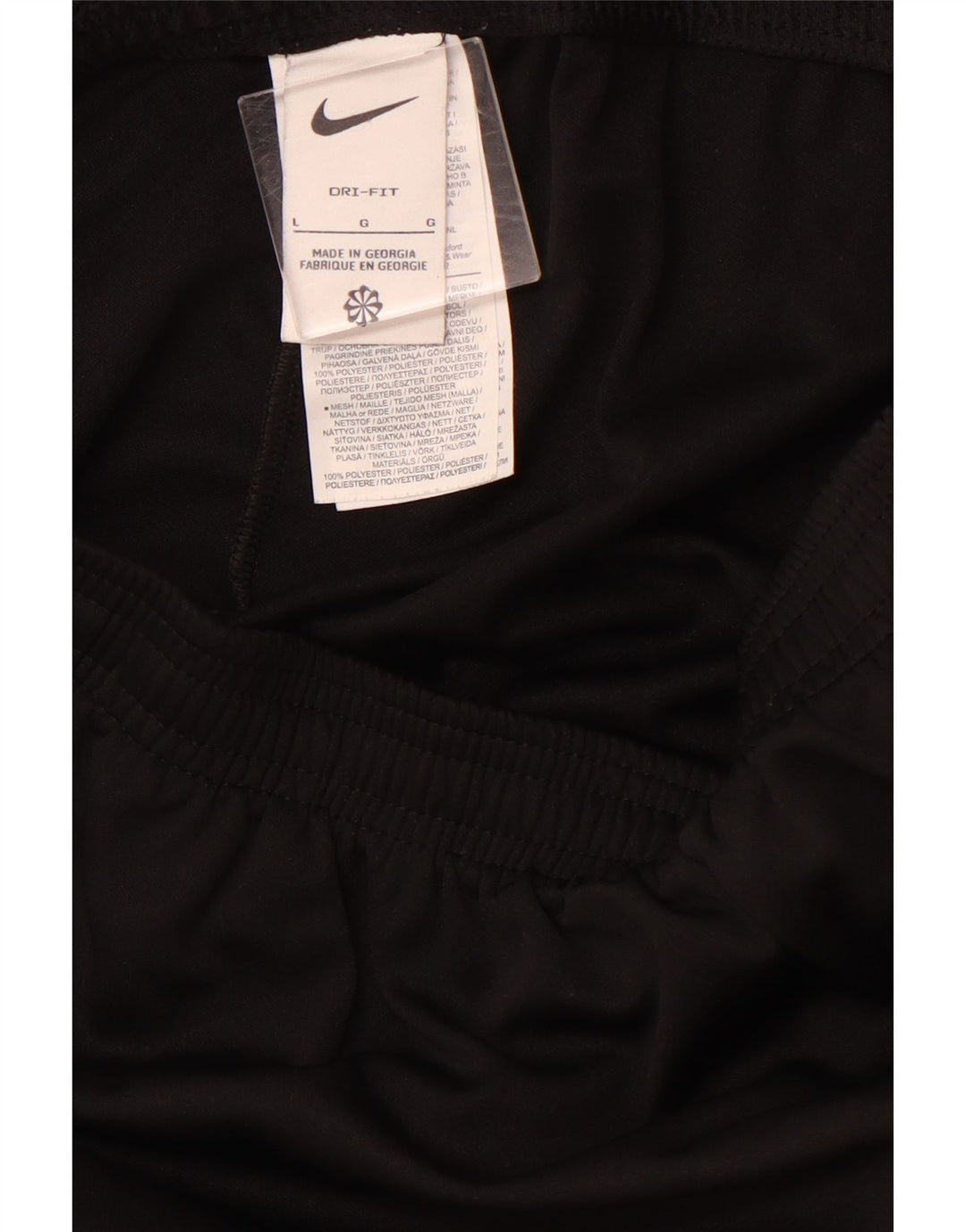 NIKE Herre Dri Fit træningsdragt Bukser Large Black Colourblock Polyester