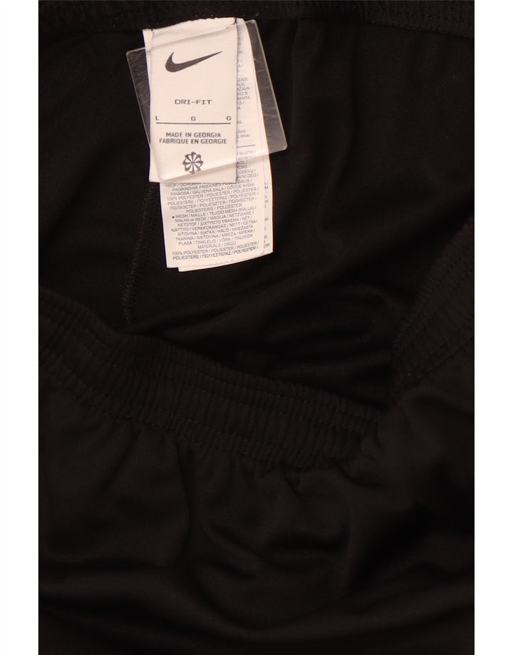 NIKE Herre Dri Fit træningsdragt Bukser Large Black Colourblock Polyester