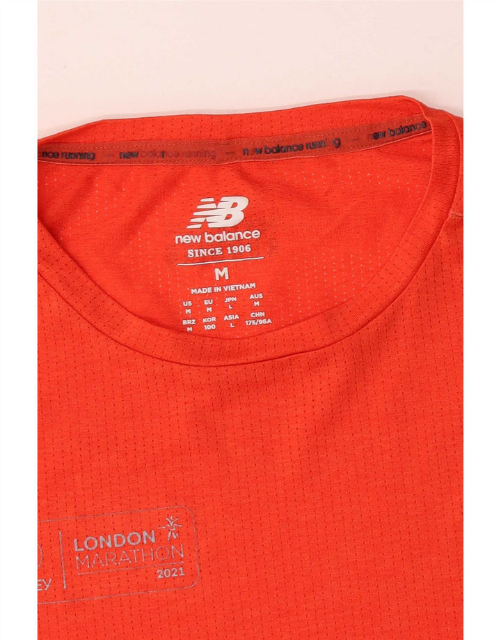 New Balance Herre T-Shirt Top Medium Orange