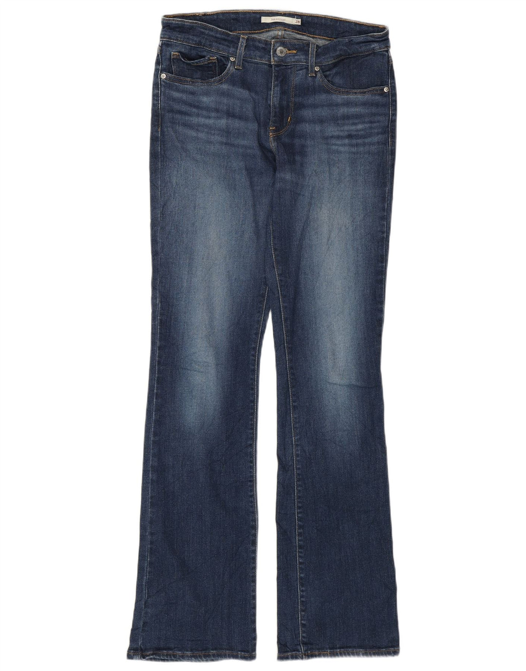 Levi's Dame 715 Bootcut Jeans W28 L32 Marineblå Bomuld