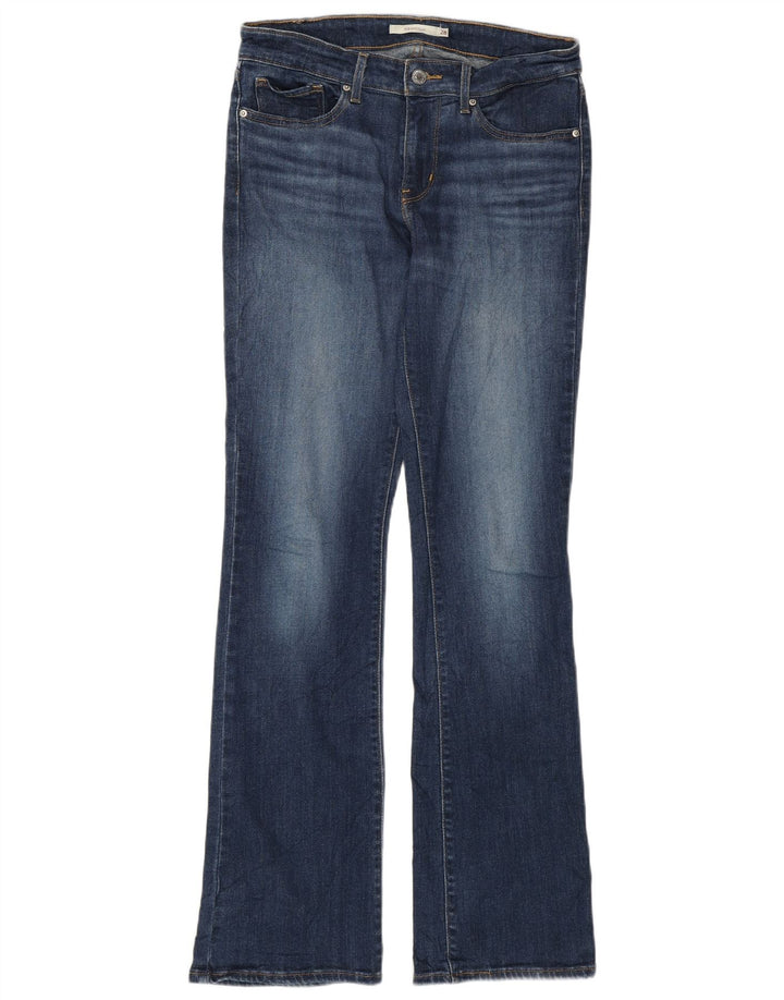 Levi's Dame 715 Bootcut Jeans W28 L32 Marineblå Bomuld