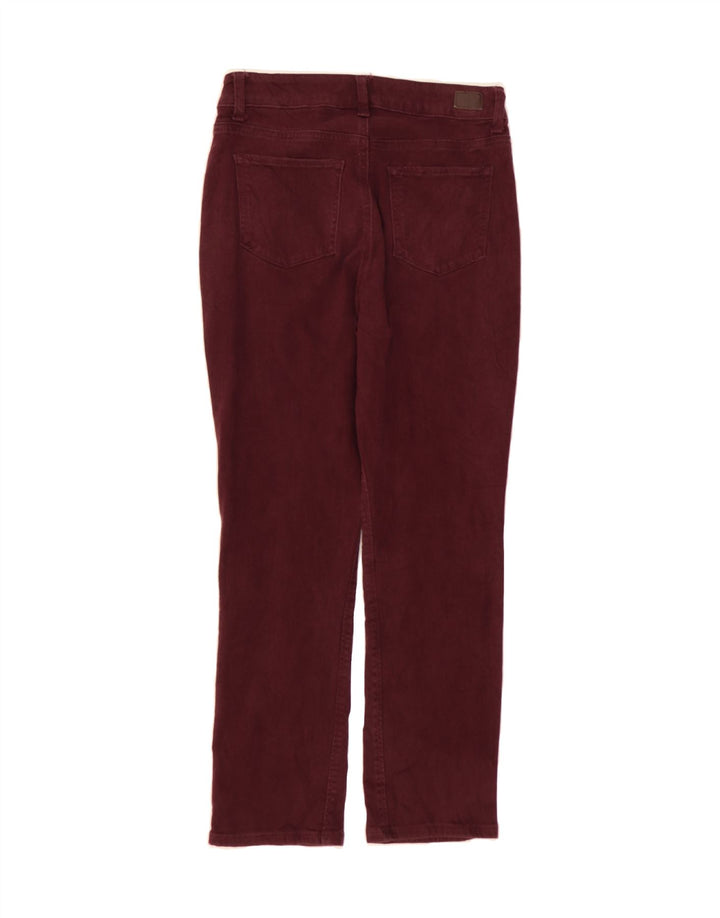 LEE Womens Regular Fit Mid Rise Straight Jeans W30 L27 Burgundy Vintage Lee and Second-Hand Lee from Messina Hembry 