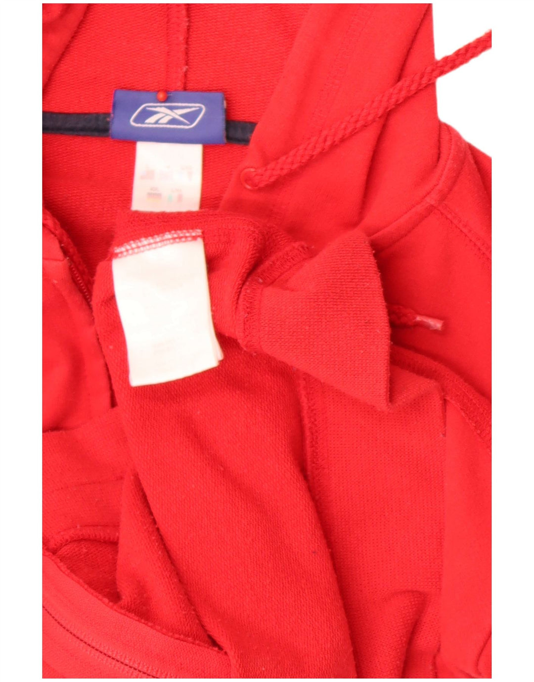 Reebok Dame grafisk hættetrøje Sweater UK 14 Medium Rød Polyester