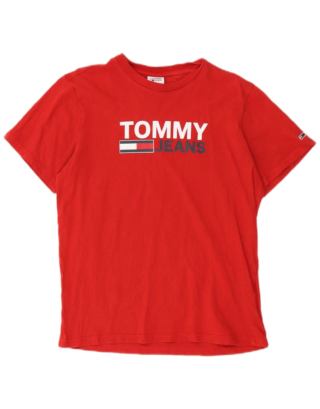 Tommy Hilfiger Herre Grafisk T-Shirt Top Lille Rød