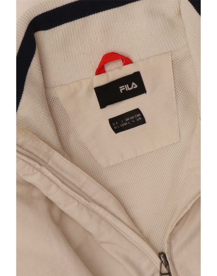 Fila Træningsdragt til mænd, topjakke, stor hvid
