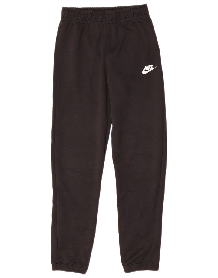 NIKE Boys Graphic Full Tracksuit 12-13 Years Large Black