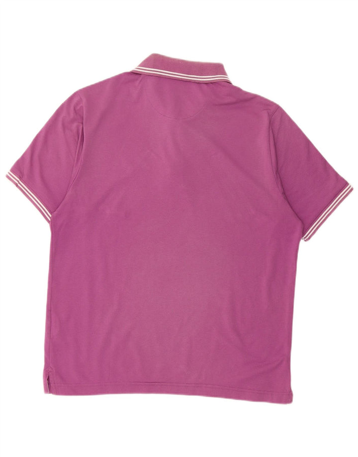 CHAMPION Herre Easy Fit Polo Shirt Lille lilla bomuld