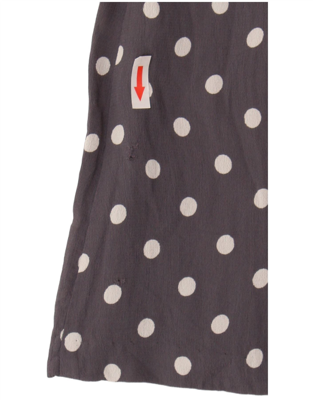 Monsoon Womens Tea Dress UK 12 Medium Grey Polka Dot Viscose