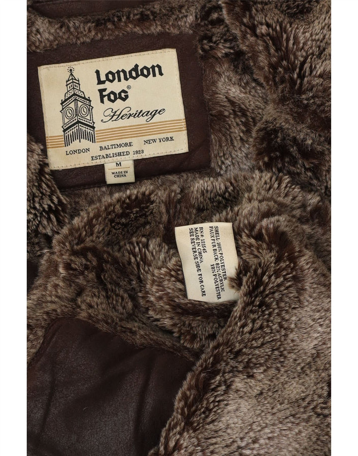 London Fog Heritage Sherpa Jacket UK 38 Medium Brun Akryl