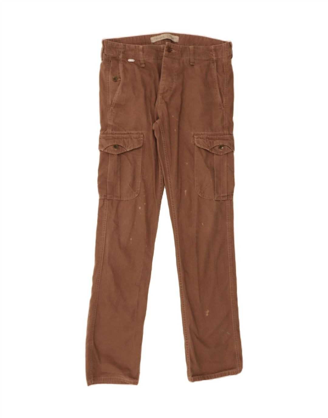 GUESS Mens Slim Cargo Trousers W31 L31  Brown Cotton Classic Vintage Guess and Second-Hand Guess from Messina Hembry 