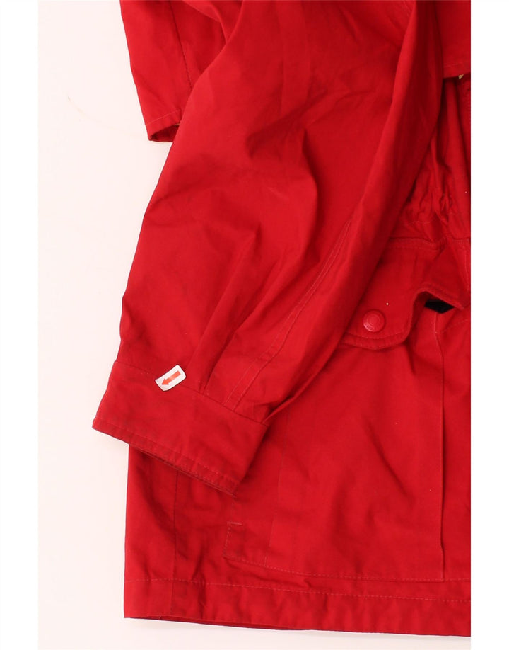 EDDIE BAUER Womens Oversized Hooded Utility Jacket UK 10 Small Red Vintage Eddie Bauer and Second-Hand Eddie Bauer from Messina Hembry 