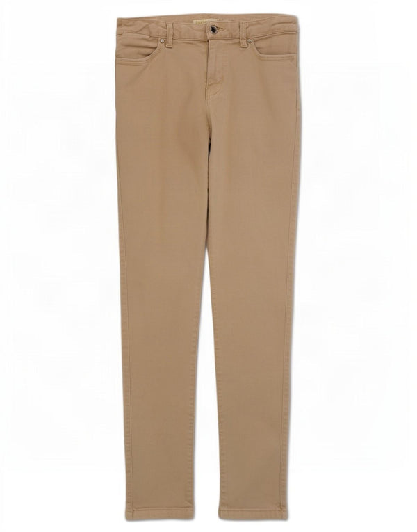 Zara Womens Skinny Casual Trousers EU 38 Small W28 L30 Beige