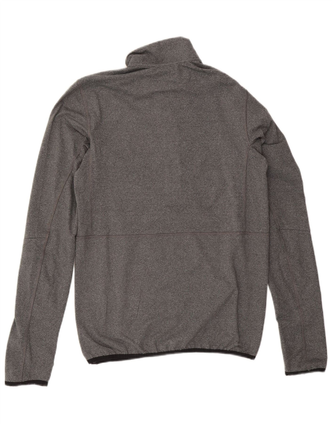 REEBOK Herre Zip Neck Pullover Træningsdragt Top Lille Grå Polyester