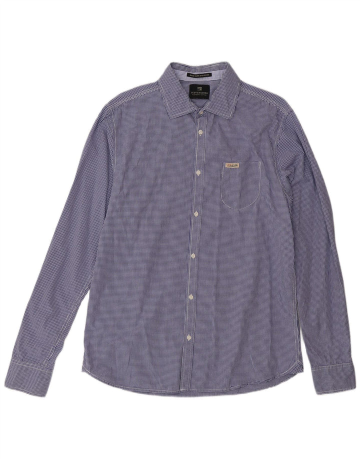 Scotch & Soda Herreskjorte Stor blå Gingham