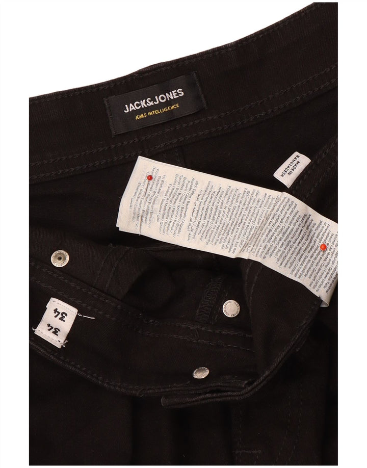 Jack & Jones Herre Slim Jeans W34 L34 Sort Bomuld