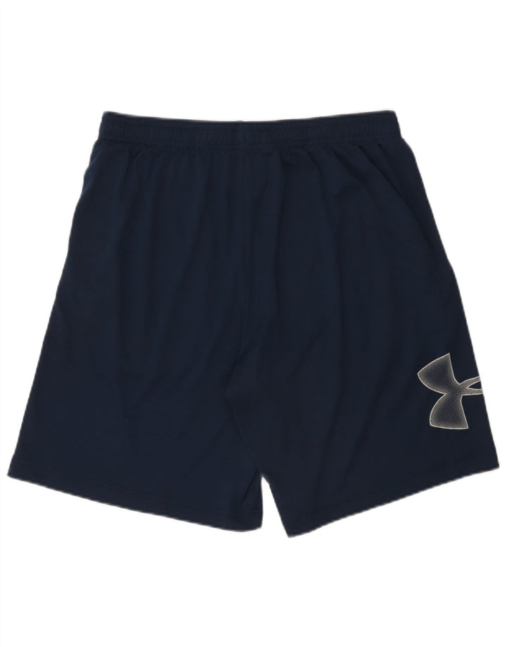 Under Armour Herre grafiske sportsshorts store marineblå polyester