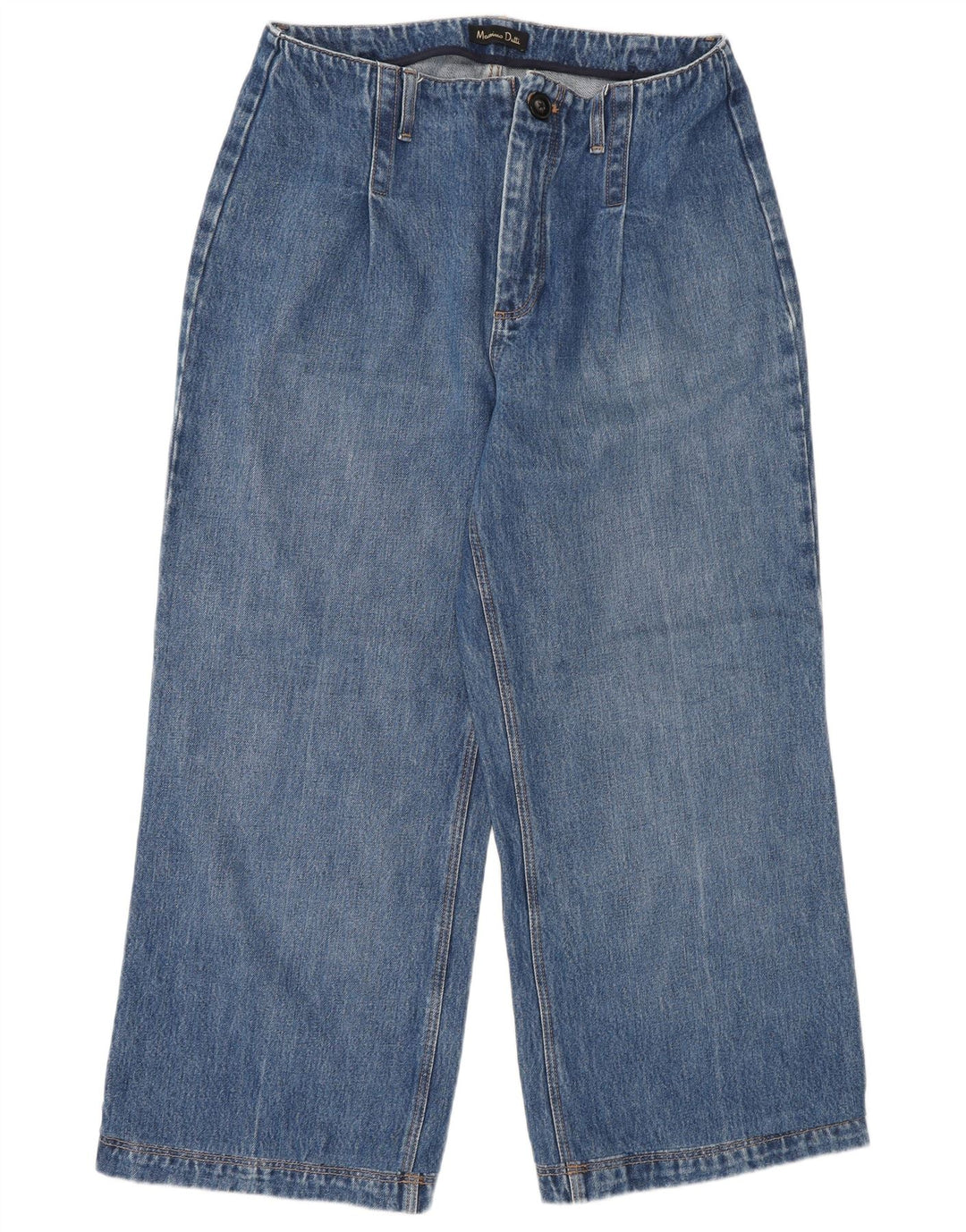Massimo Dutti Dame Jeans med brede ben W30 L26 Blå