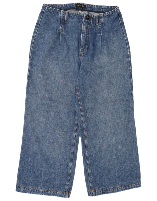 Massimo Dutti Dame Jeans med brede ben W30 L26 Blå