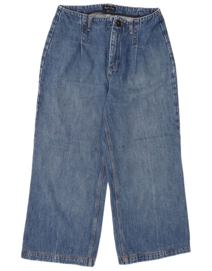 Massimo Dutti Dame Jeans med brede ben W30 L26 Blå