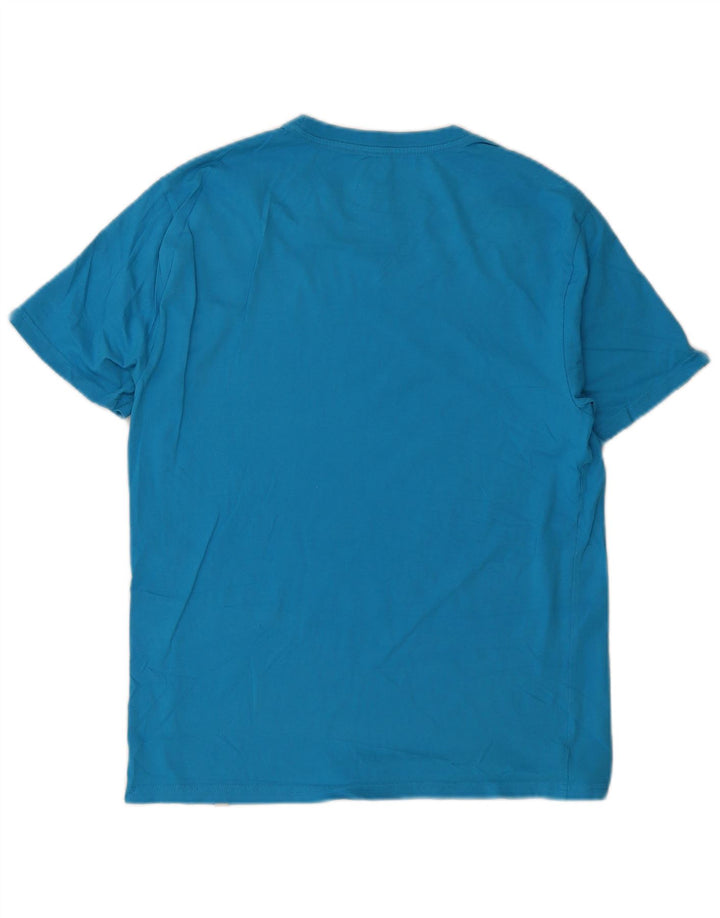 Hurley Herre grafisk T-shirt Top Medium Blue Bomuld