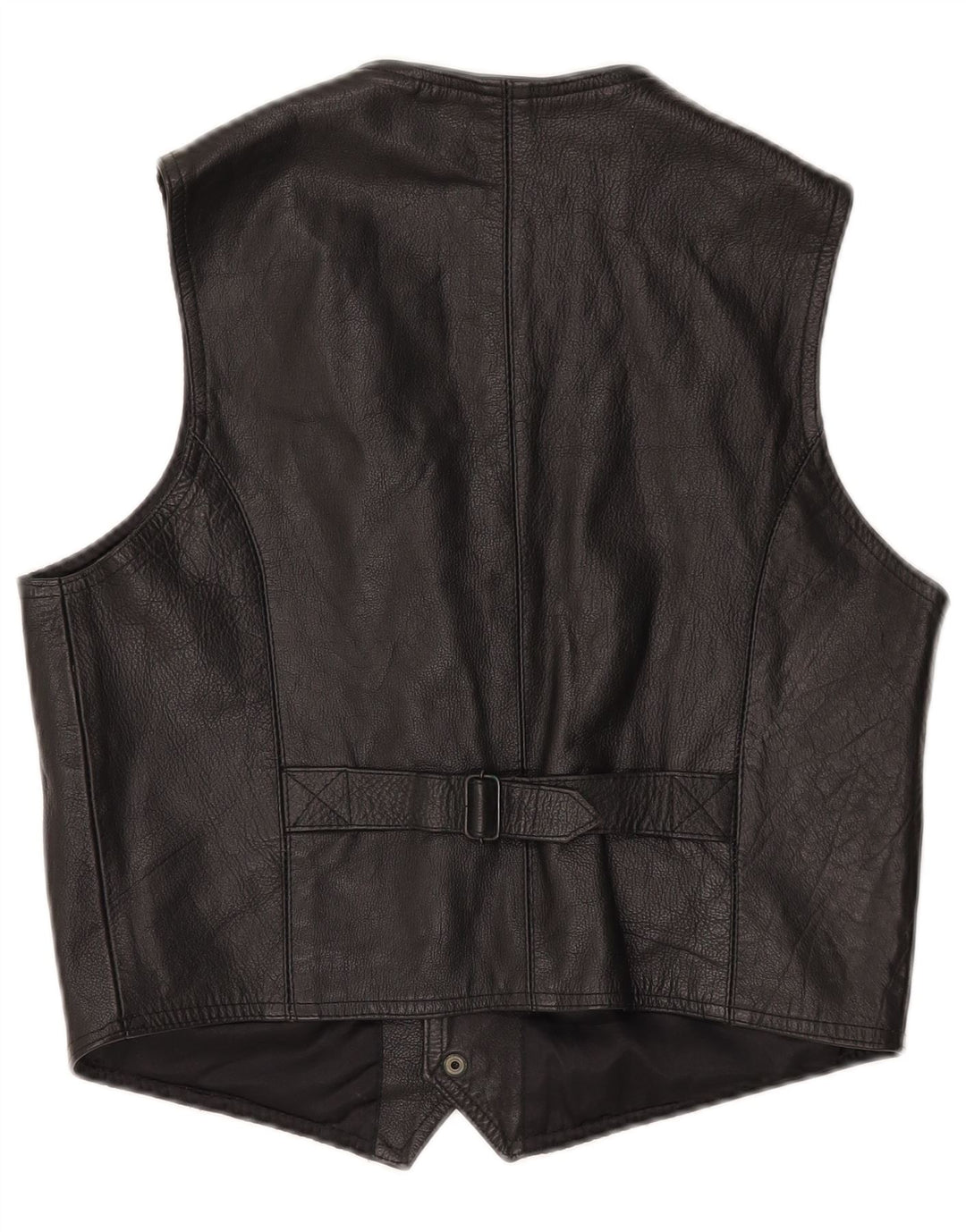 Vintage herre læder vest XS sort læder