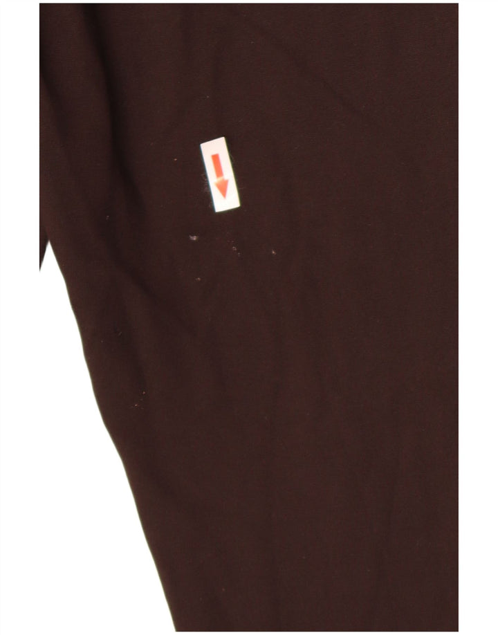Zara Womens Leggings UK 16 Large Brown Viscose