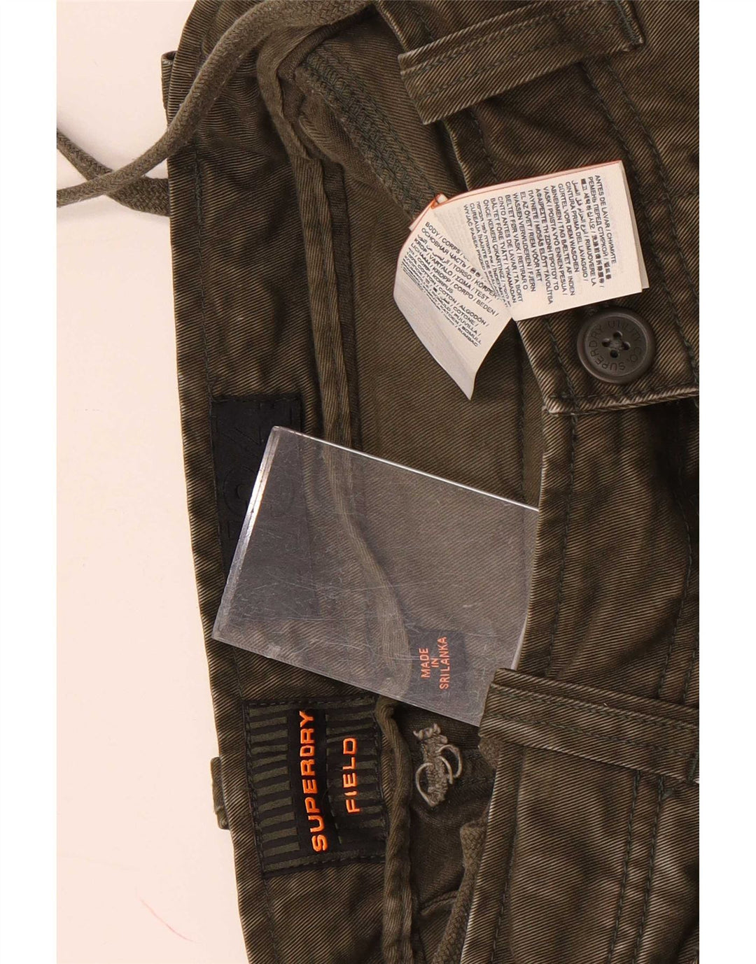 Superdry Herre Cargo Shorts W32 Medium Khaki Bomuld