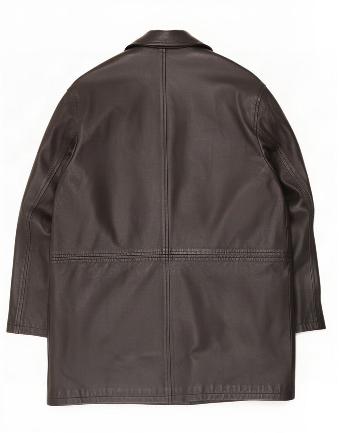 Zara Herre Læderfrakke UK 42 XL Sort