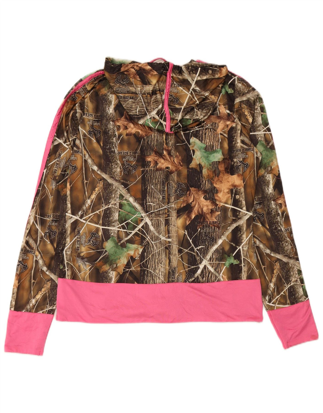 LONGLEAF CAMO Dame hættetrøje Sweater UK 14 Medium Beige Camouflage