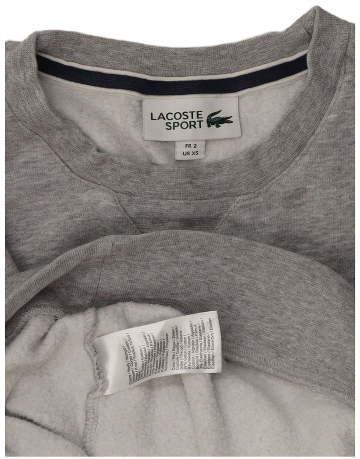 LACOSTE Sweatshirt-trøje til mænd størrelse 2 XS Grå bomuld