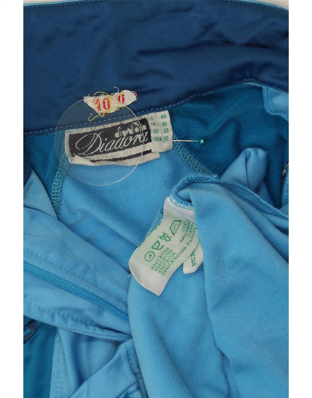 Diadora Grafisk træningsdragt topjakke til kvinder IT 40 Medium Blue Colourblock