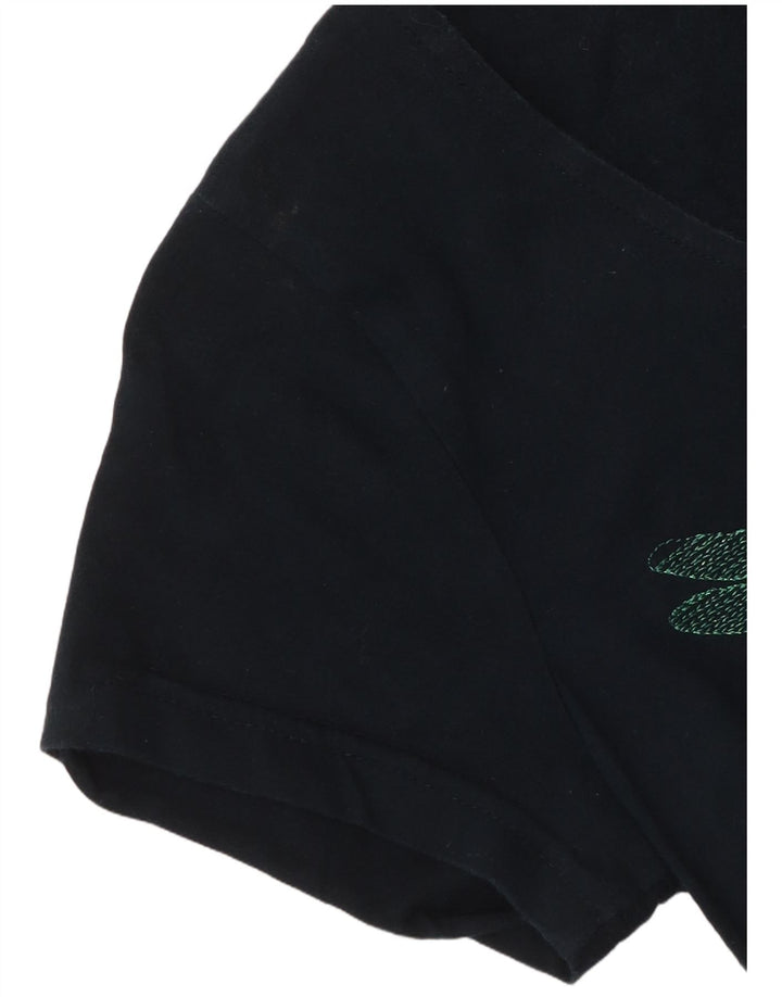 DESIGUAL piger grafisk asymmetrisk tunika top 13-14 år marineblå blomster