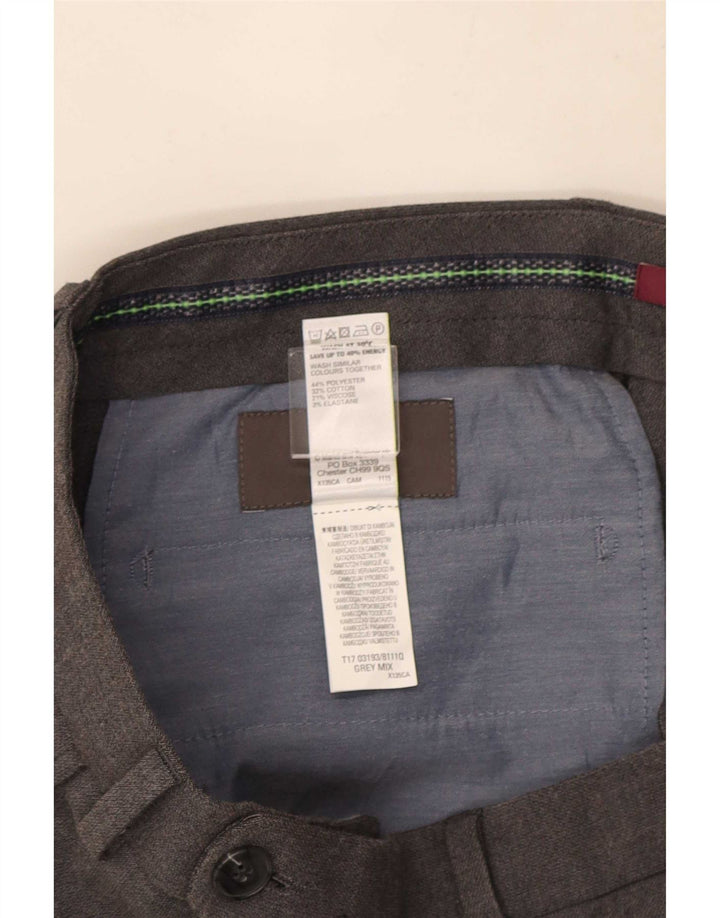 Marks & Spencer Herre Slim Suit Bukser W32 L33 Grå Polyester