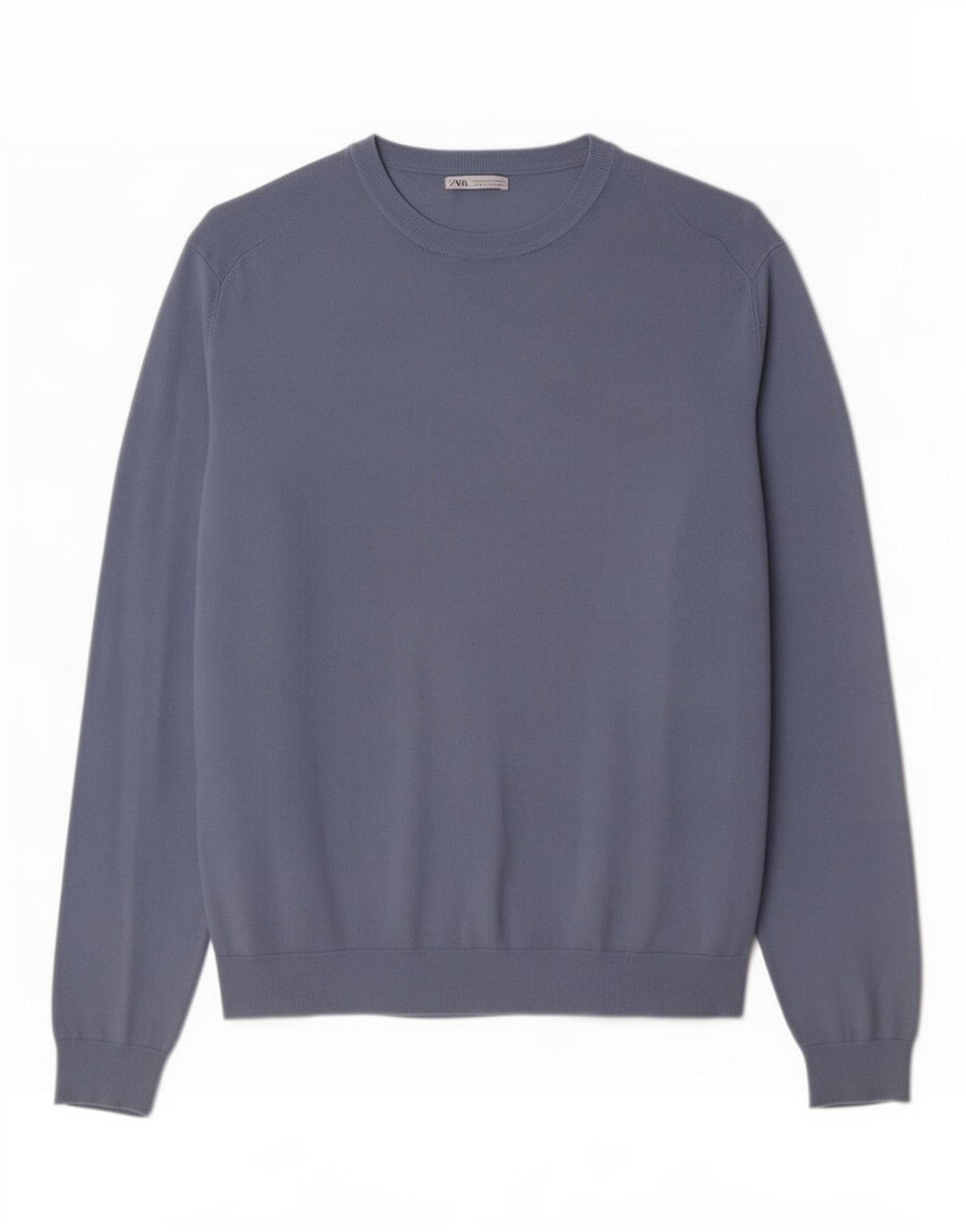 Zara Herre Boat Neck Jumper Sweater XL Blå