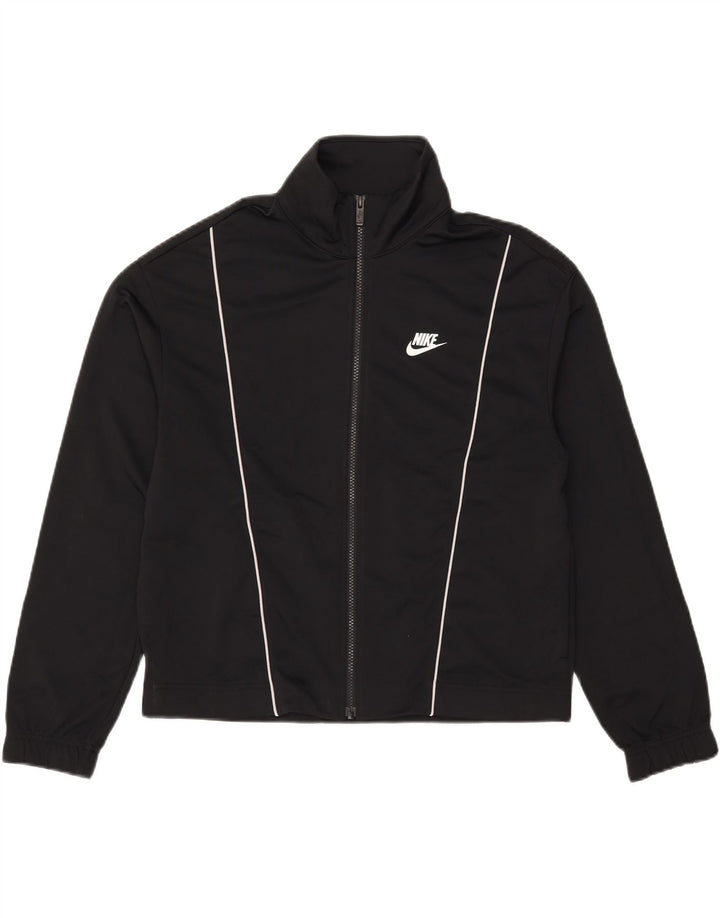 NIKE træningsdragt topjakke til kvinder UK 14 Medium Sort Polyester