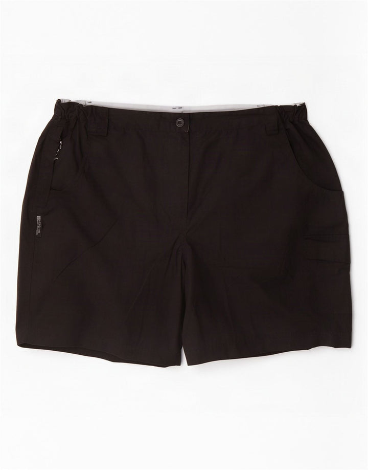 Mountain Warehouse Dame Cargo Shorts UK 16 Large W34 Black Polyester