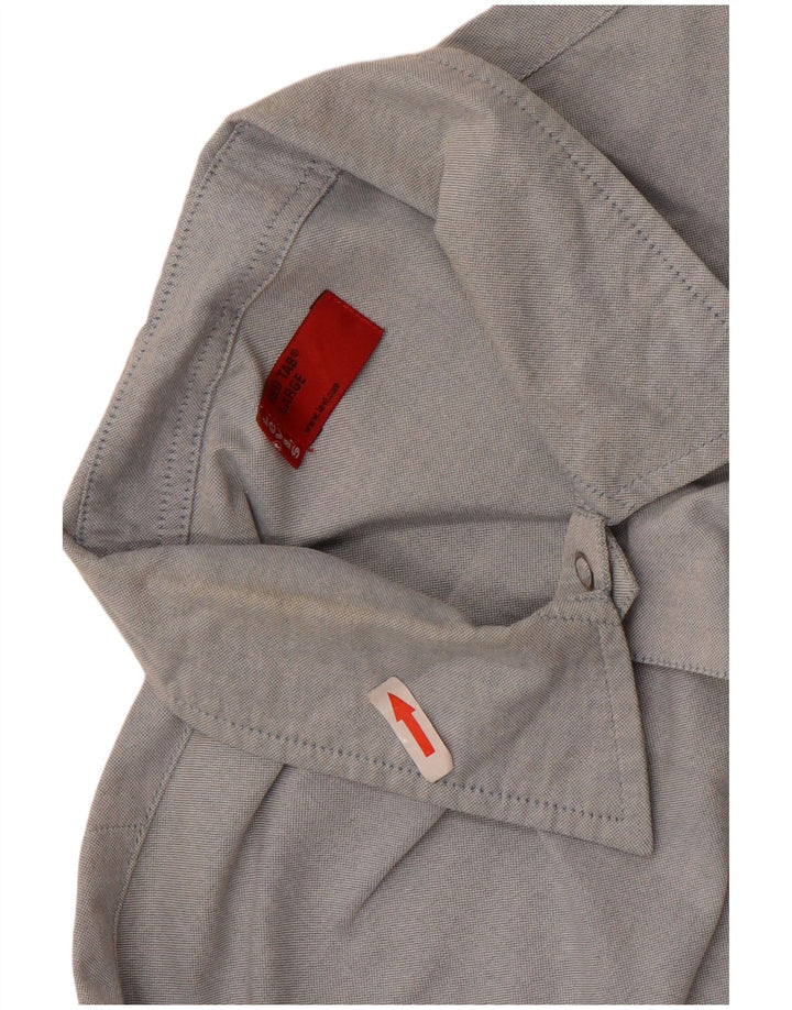 Levi's Kortærmet Herreskjorte Stor Blå Bomuld