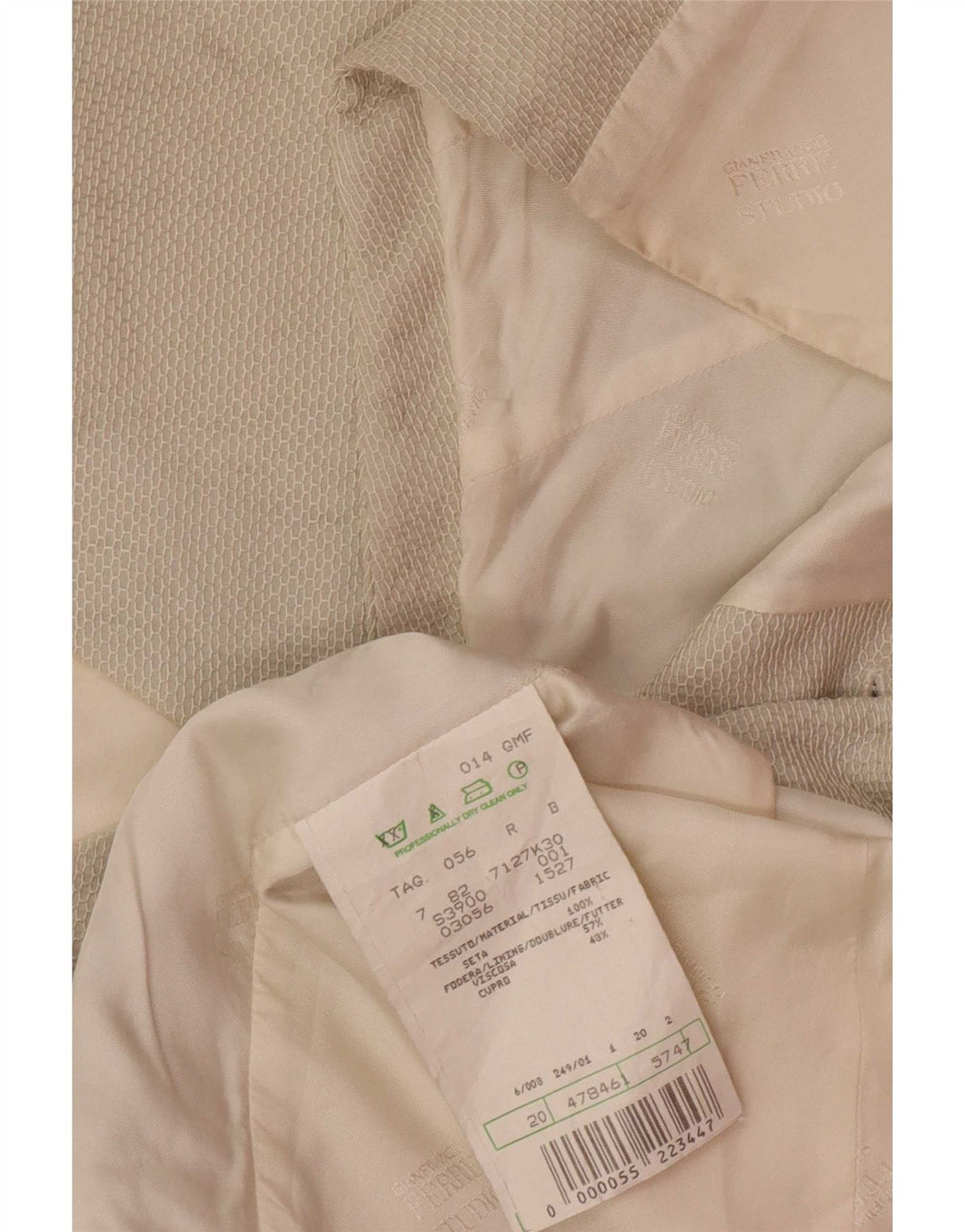 Vintage herrevest IT 56 2XL Grå Silke