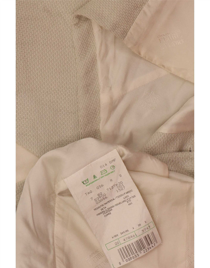 Vintage herrevest IT 56 2XL Grå Silke