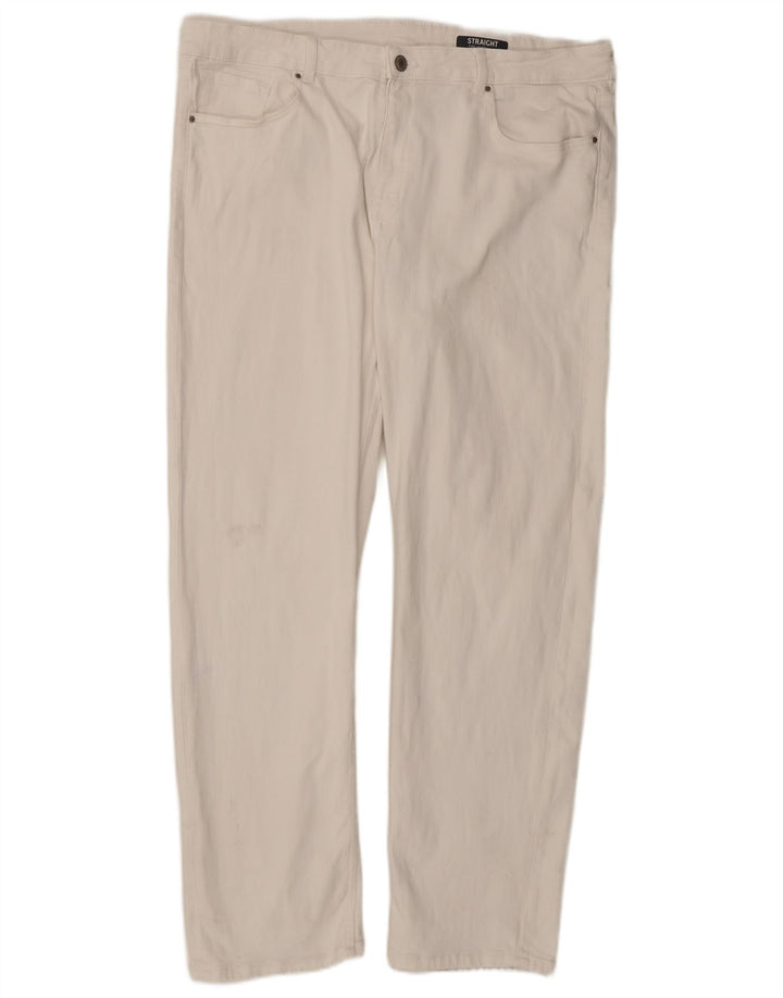 Marks & Spencer Dame Regular Straight Jeans UK 20 2XL W40 L29 Hvid