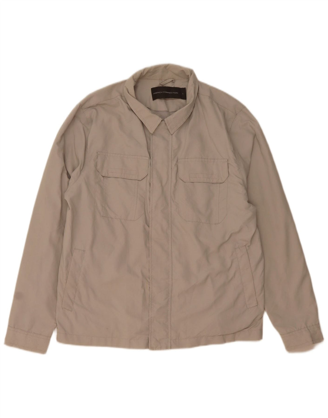 French Connection Herre Utility Jacket UK 40 Large Beige Polyamid